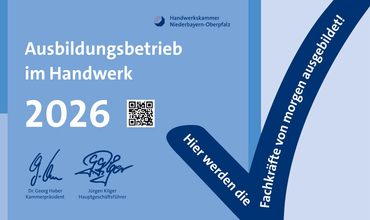 Ausbildungsbetrieb im Handwerk 2026 – Handwerkskammer Niederbayern-Oberpfalz